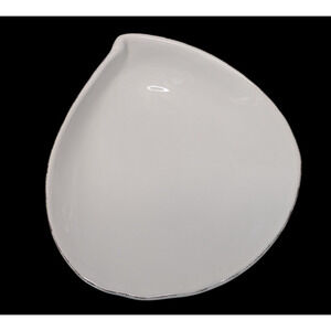 Vietri Italy Lastra White Large 13" Oval Bowl Vegetable Bright White Serving